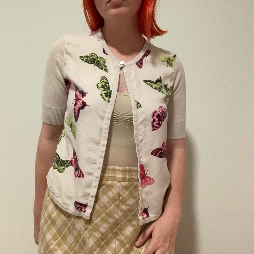 Butterfly Printed Cardigan
